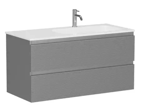 Тумба с раковиной «Sancos» Folk 100 (Element 101/46) подвесная Ergraut soft правая