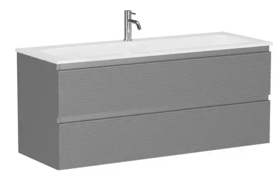 Тумба с раковиной «Sancos» Folk 120 (Element 121/45,7) подвесная Ergraut soft