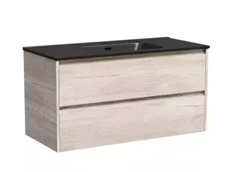 Тумба с раковиной «Sancos» Libra 100 (Element 101/46) подвесная дуб галифакс натуральный