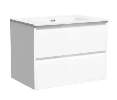 Тумба с раковиной «Sancos» Libra 70 (Element 71/46) подвесная белый глянец