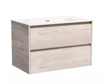 Тумба с раковиной «Sancos» Libra 90 (Element 91/46) подвесная дуб галифакс натуральный