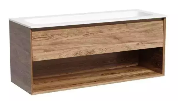 Тумба с раковиной «Sancos» Marmi 1.0 120 (Element 121/46) подвесная дуб чарльстон