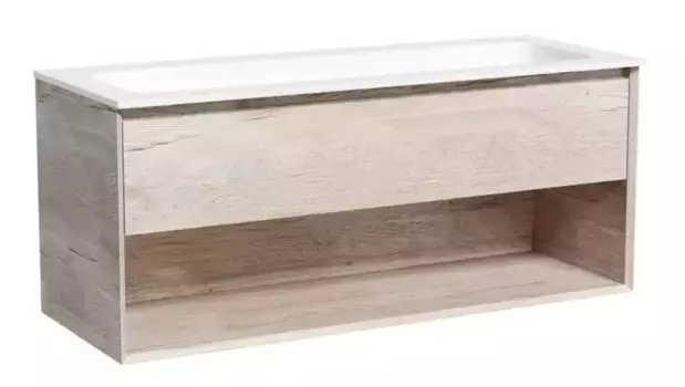 Тумба с раковиной «Sancos» Marmi 1.0 120 (Element 121/46) подвесная дуб галифакс натуральный