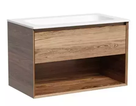 Тумба с раковиной «Sancos» Marmi 1.0 80 (Element 81/46) подвесная дуб чарльстон