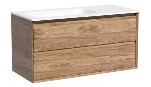 Тумба с раковиной «Sancos» Marmi 2.0 100 (Element 101/46) подвесная дуб чарльстон левая