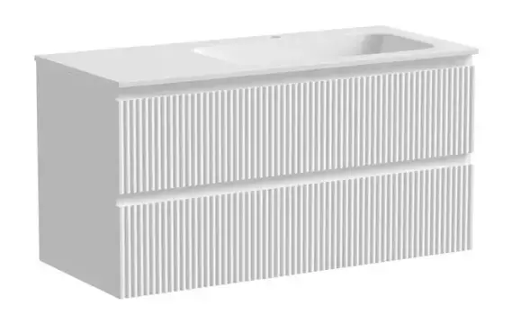 Тумба с раковиной «Sancos» Snob R 100 (Element 101/46) подвесная Bianco правая