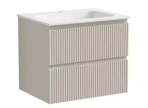 Тумба с раковиной «Sancos» Snob R 60 (Element 61/46) подвесная Beige Soft