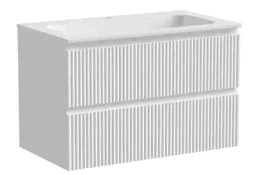 Тумба с раковиной «Sancos» Snob R 80 (Element 81/46) подвесная Bianco