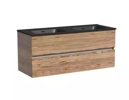 Тумба с раковиной «Sancos» Urban 120 (Element 121/46 MB двойная) подвесная дуб чарльстон