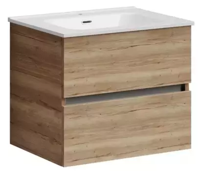 Тумба с раковиной «Sancos» Urban 60 (Element 61/46) подвесная дуб галифакс натуральный