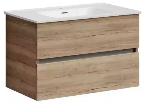 Тумба с раковиной «Sancos» Urban 80 (Element 81/46) подвесная дуб галифакс натуральный