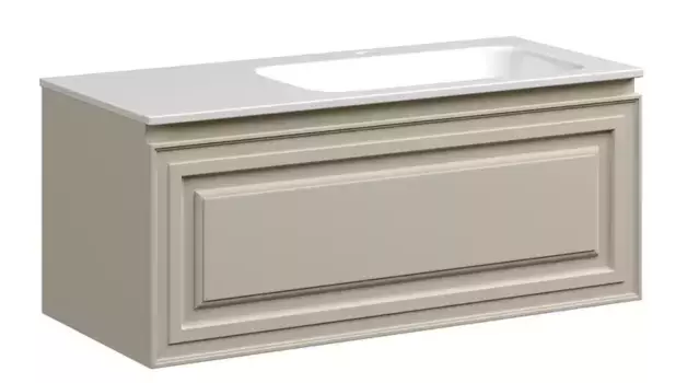 Тумба с раковиной «Sancos» Very 99,5 (Element 101/46) подвесная Beige Soft правая