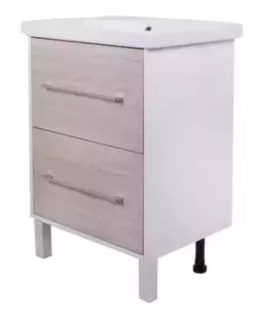 Тумба с раковиной «Sanflor» Экко 60 (Como 60) орегон/белая