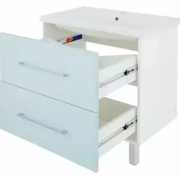 Тумба с раковиной «Sanflor» Экко 80 (Como 80) мята/белая