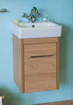 Тумба с раковиной «Sanflor» Ларго 40 (Нео 40) подвесная швейцарский вяз правая