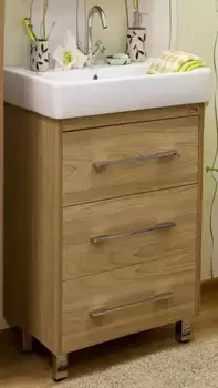 Тумба с раковиной «Sanflor» Ларго 60 (Фостер 60) швейцарский вяз