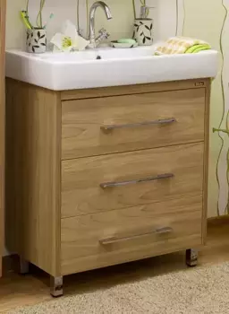 Тумба с раковиной «Sanflor» Ларго 80 (Фостер 80) швейцарский вяз