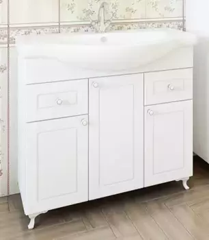 Тумба с раковиной «Sanflor» Софи 85 New (Элеганс 85) белая