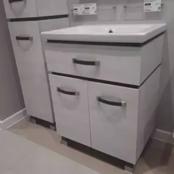 Тумба с раковиной «Sanflor» Техас 60 (Como 60) северное дерево светлое/венге