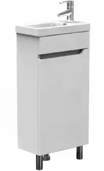 Тумба с раковиной «Sanstar» Лайн 40 (Енисей 40) белая правая