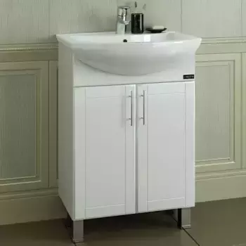 Тумба с раковиной «СанТа» Дублин 60 (Грация 60) белая