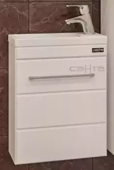 Тумба с раковиной «СанТа» Омега 40 (Como 40) (Como 40) подвесная белая