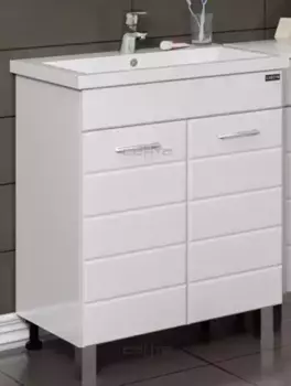 Тумба с раковиной «СанТа» Омега 70 (Фостер 70) белая