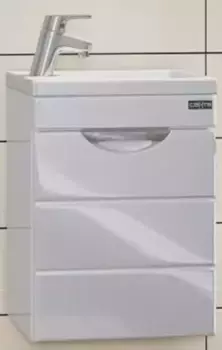 Тумба с раковиной «СанТа» Родос 40 (Como 40) подвесная белая