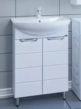 Тумба с раковиной «СанТа» Родос 60 N (Грация 60) белая