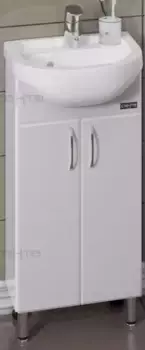 Тумба с раковиной «СанТа» Сити 40 (Манго 40) белая