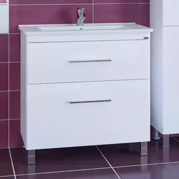 Тумба с раковиной «СанТа» Вегас 85 (Оскар 85) белая