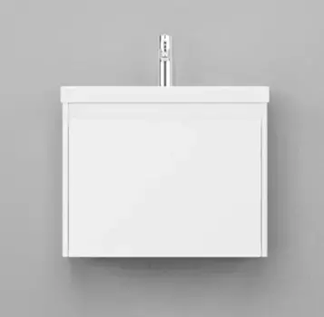 Тумба с раковиной «Velvex» Klaufs 60 с ящиком (Como 60) подвесная белая