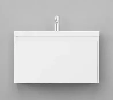 Тумба с раковиной «Velvex» Klaufs 80 с ящиком (Como 80) подвесная белая