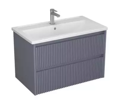 Тумба с раковиной «Veneciana» Alterno 80 (Mario 80) подвесная серый матовый