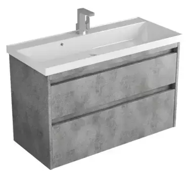 Тумба с раковиной «Veneciana» Muskat 100 (Elegante 100) подвесная тёмный камень