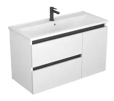 Тумба с раковиной «Veneciana» Parino 100 (Mario 100) подвесная белый матовый правая