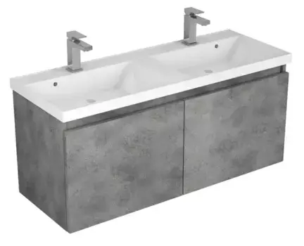 Тумба с раковиной «Veneciana» Stoun 120 (Classic 120) подвесная тёмный камень