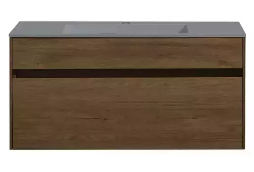 Тумба с раковиной «Vincea» Chiara 100 с 1 ящиком (100/48 серая) подвесная T.Oak