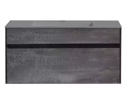 Тумба с раковиной «Vincea» Chiara 100 с 1 ящиком (100/48 серая) подвесная G.Stone