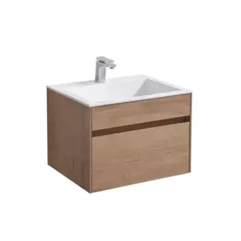 Тумба с раковиной «Vincea» Chiara 60 с 1 ящиком (VCB-13600W белая) подвесная N.Oak