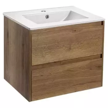 Тумба с раковиной «Vincea» Gio 60 с 2 ящиками (VBS-13960 60 белая) подвесная T.Oak