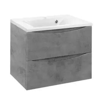 Тумба с раковиной «Vincea» Mia 65 (VCB-3M650W) подвесная Beton