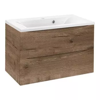 Тумба с раковиной «Vincea» Mia 75 (75/45 VCB-3M750W) подвесная V.Oak