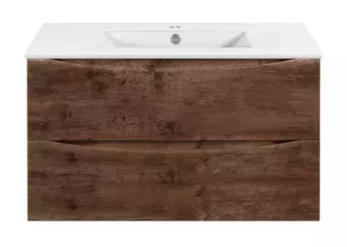 Тумба с раковиной «Vincea» Mia Slim 90 (91/40 белая) подвесная R.Wood