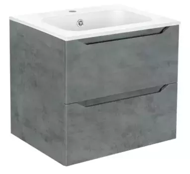 Тумба с раковиной «Vincea» Norma 60 (VCB-2N600W) подвесная Beton