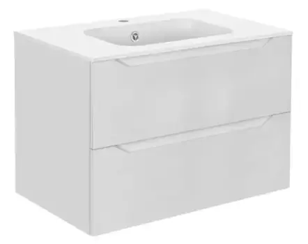 Тумба с раковиной «Vincea» Norma 80 (VCB-2N800W) подвесная G.White