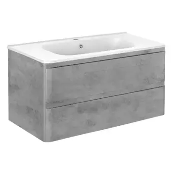 Тумба с раковиной «Vincea» Vico 100 (VCB-2VP100W) подвесная Beton
