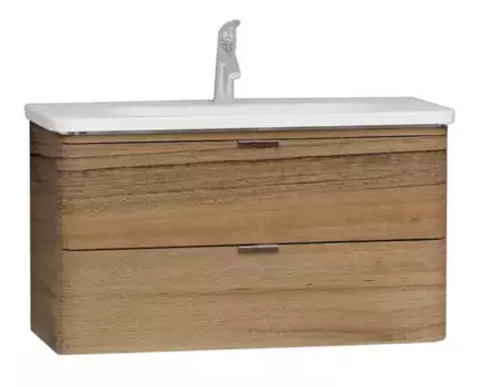 Тумба с раковиной «Vitra» Nest Trendy 80 с 2 ящиками (Nest 80) подвесная древесина