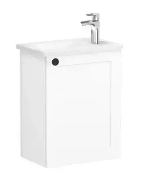 Тумба с раковиной «Vitra» Root Classic 45 (45/28) подвесная матовый белый правая (по петлям)