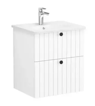 Тумба с раковиной «Vitra» Root Groove 60 (60/47) подвесная матовый белый